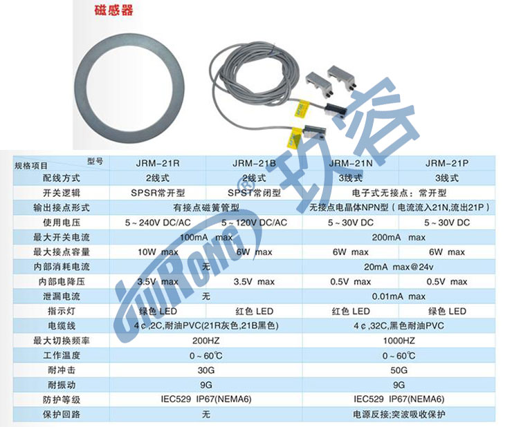 磁性開關(guān)型號(hào)規(guī)格